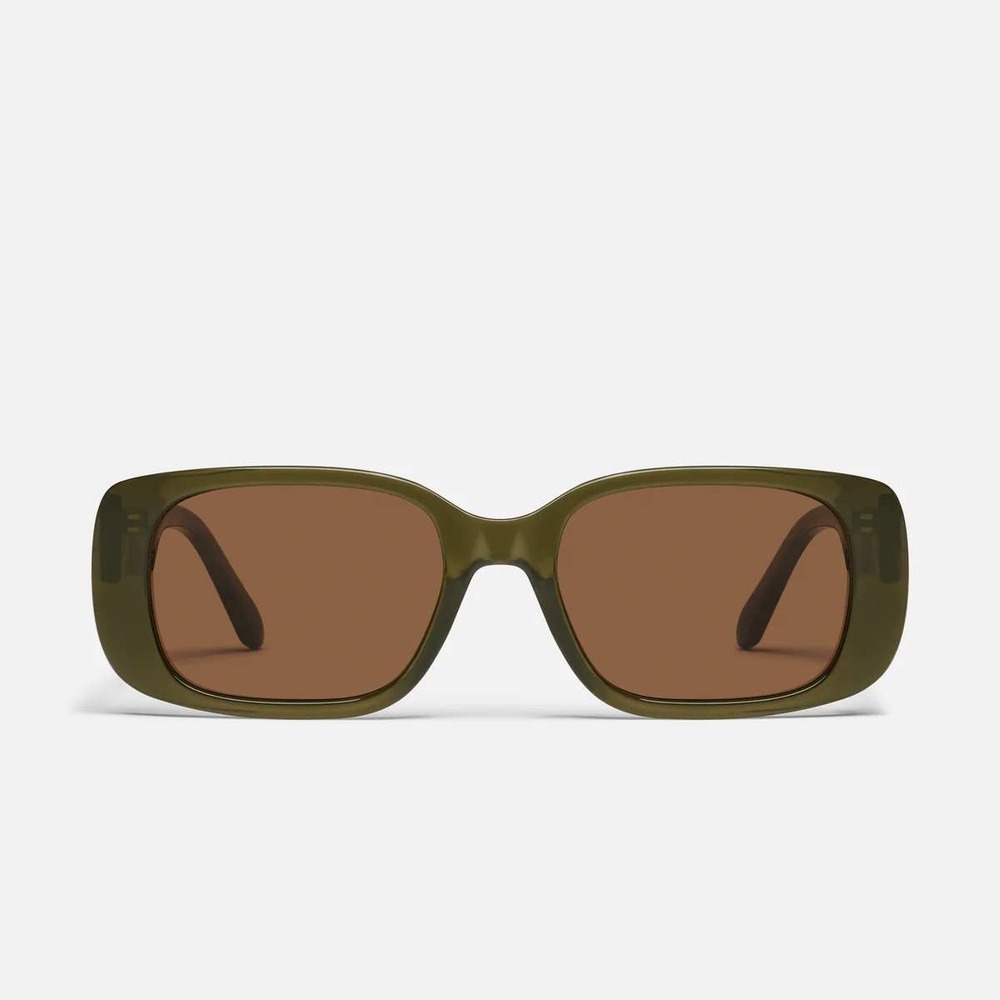 Quay Karma Sunglasses Olive Brown One Size New With Tags